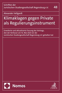 Klimaklagen gegen Private als Regulierungsinstrument (eBook, PDF) - Hellgardt, Alexander