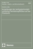 Auswirkungen der wertpapierhandelsrechtlichen Verhaltenspflichten auf das Privatrecht (eBook, PDF)