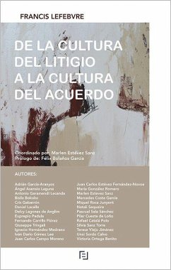 Cover De La Cultura Del Litigio A La Cultura Del Acuerdo