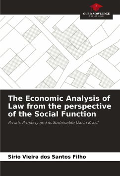 Cover The Economic Analysis of Law from the perspective of the Social Function