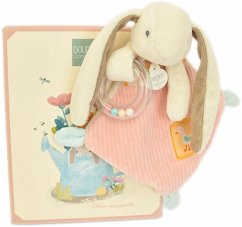 Schmusehase mit Rassel, 21cm