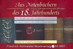 Cover Aus Notenbüchern des 18. Jahrhunderts Band 1 für Sopranblockflöte und Klavier