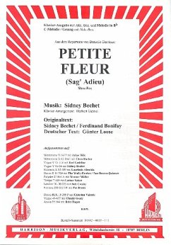 Cover Petite Fleur: Einzelausgabe mit Melodie in B und Gesangsstimme in C (dt/fr)