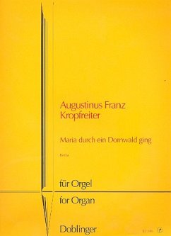 Cover Maria durch ein Dornwald ging Partita für Orgel
