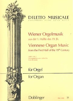 Cover Wiener Orgelmusik aus der 1. Hälfte des 19. Jahrhunderts Band 1
