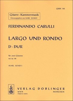 Cover Largo und Rondo D-Dur für 2 Gitarren Partitur