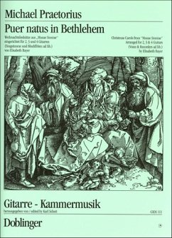 Cover Puer natus in Bethlehem Weihnachtsliedsätze aus Musae sioniae für 2-4 Gitarren