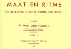 Cover Maat en ritme vol.2 150 oefeningen in het uitvoeren van ritmen