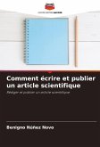 Comment écrire et publier un article scientifique