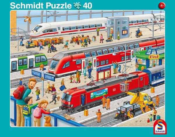 Puzzle - Bahnhof / Hafen (40 Teile / 24 Teile)