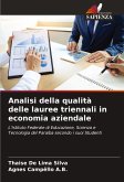 Analisi della qualità delle lauree triennali in economia aziendale