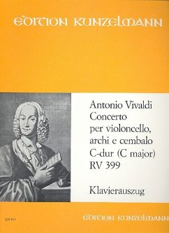 Cover Konzert C-Dur RV399 für Violoncello und Streicher für Violoncello und Klavier Klavierauszug