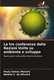 Le tre conferenze delle Nazioni Unite su ambiente e sviluppo