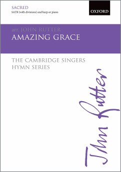 Cover Rutter, John, Amazing Grace SATB (with divisions) & harp/piano SATB vocal score