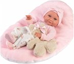 Babypuppe Nica mit Kissen rosa 40cm