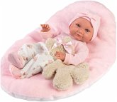 Babypuppe Nica mit Kissen rosa 40cm