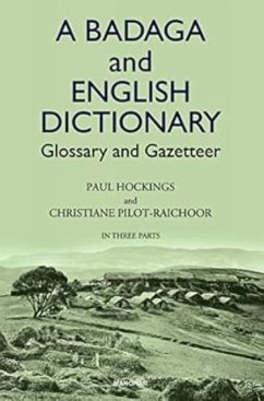 Cover A Badaga and English Dictionary