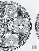 Mandalas Girls Faces .Coloring Pages for Adults