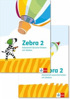Cover Zebra 2. Paket: Arbeitsheft Sprache Förderheft, Arbeitsheft Lesen/Schreiben Klasse 2