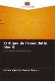 Critique de l'emendatio libelli: