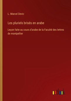 Les pluriels brisés en arabe