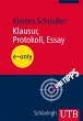 Klausur, Protokoll, Essay (eBook, PDF) - Bild 1