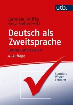 Deutsch als Zweitsprache (eBook, PDF) - Kniffka, Gabriele; Siebert-Ott, Gesa