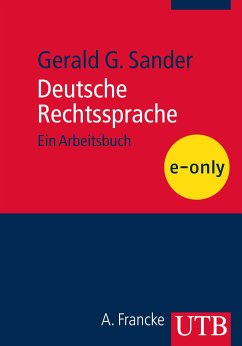 Deutsche Rechtssprache (eBook, PDF) - Sander, Gerald G.