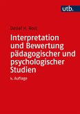 Interpretation und Bewertung pädagogischer und psychologischer Studien (eBook, PDF)