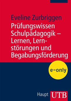 Cover Prüfungswissen Schulpädagogik - Lernen, Lernstörungen und Begabungsförderung (eBook, PDF)