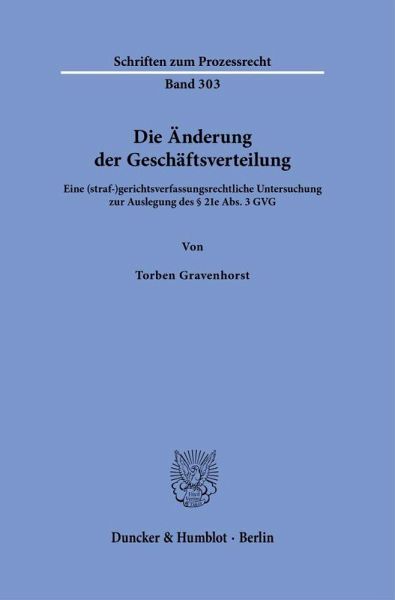 Die Änderung der Geschäftsverteilung Die Änderung der Geschäftsverteilung