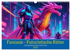 Fantasie - Futuristische Ritter (Wandkalender 2025 DIN A3 quer), CALVENDO Monatskalender