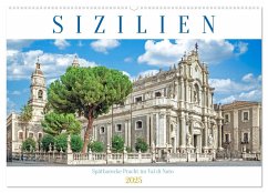 Sizilien - Spätbarocke Pracht im Val di Noto (Wandkalender 2025 DIN A2 quer), CALVENDO Monatskalender