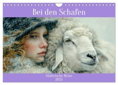 Bei den Schafen - Malerische Reise (Wandkalender 2025 DIN A4 quer), CALVENDO Monatskalender - Brunner-Klaus, Liselotte