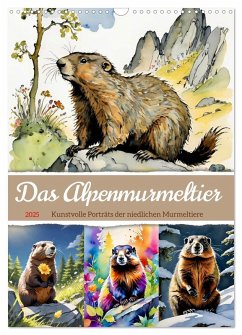 Das Alpenmurmeltier (Wandkalender 2025 DIN A3 hoch), CALVENDO Monatskalender