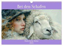 Bei den Schafen - Malerische Reise (Wandkalender 2025 DIN A3 quer), CALVENDO Monatskalender