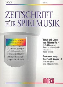 Cover Tänze und Lieder aus Südamerika für Blockflötenquartett