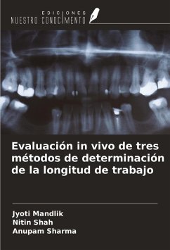 Evaluación in vivo de tres métodos de determinación de la longitud de trabajo - Mandlik, Jyoti; Shah, Nitin; Sharma, Anupam