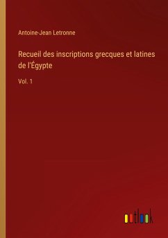 Recueil des inscriptions grecques et latines de l'Égypte