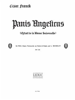 Panis angelicus pour chant, violon (violoncelle) et orgue partition et violon (violoncelle)