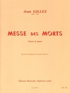 Messes des morts pour solistes, choeur mixte et orchestre réduction chant et piano