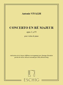 Cover Concerto re majeur op.3,9 pour violon et orchestre ŕ cordes pour violon et piano