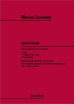 Concertante for Alto Saxophone and Orchestra for alto saxophone and piano