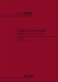 G. Verdi Un Ballo In Maschera: Volta La Terrea Fronte Canto (O Voce Recit) E Pianoforte