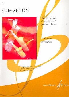 Cover Techni-sax' 32 textes de velocite pour saxophone degre preparatoire