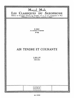 Air tendre et courante pour saxophone alto et piano