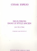 2 pičces dans le style ancien pour alto et piano