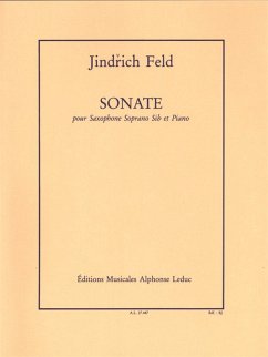 Cover FELD SONATE SAXOPHONE SOPRANO SIB ET PIANO