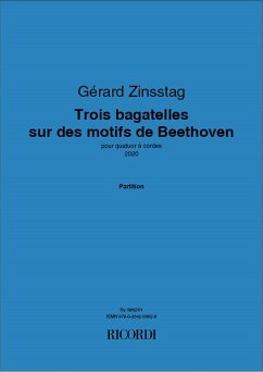 SY5862 Gérard Zinsstag, Trois bagatelles sur des motifs de Beethoven pour quatuor ŕ cordes