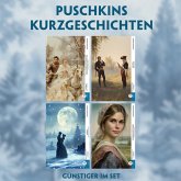 4 Puschkins Kurzgeschichten (4 Bücher + Audio-Online) - Frank-Lesemethode - Kommentierte zweisprachige Ausgabe Russisch-
